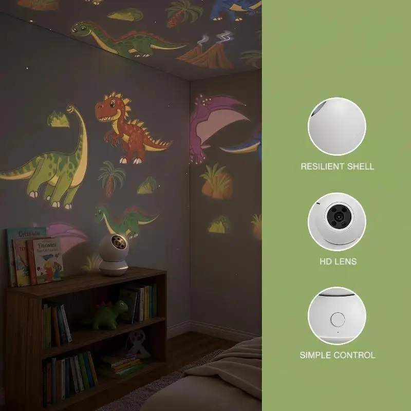 JurassiMagic™ 360° Dynamic Dinosaur Night Light & Projector