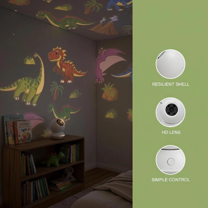 JurassiMagic™ 360° Dynamic Dinosaur Night Light & Projector