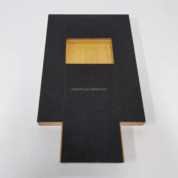 Bamboo Wooden Cat File Board Dog Paw Nail Scratch Board With Treat Box