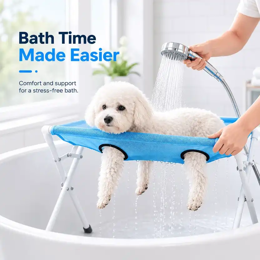 BellaSay™ Pet Bathing & Grooming Hammock Stand