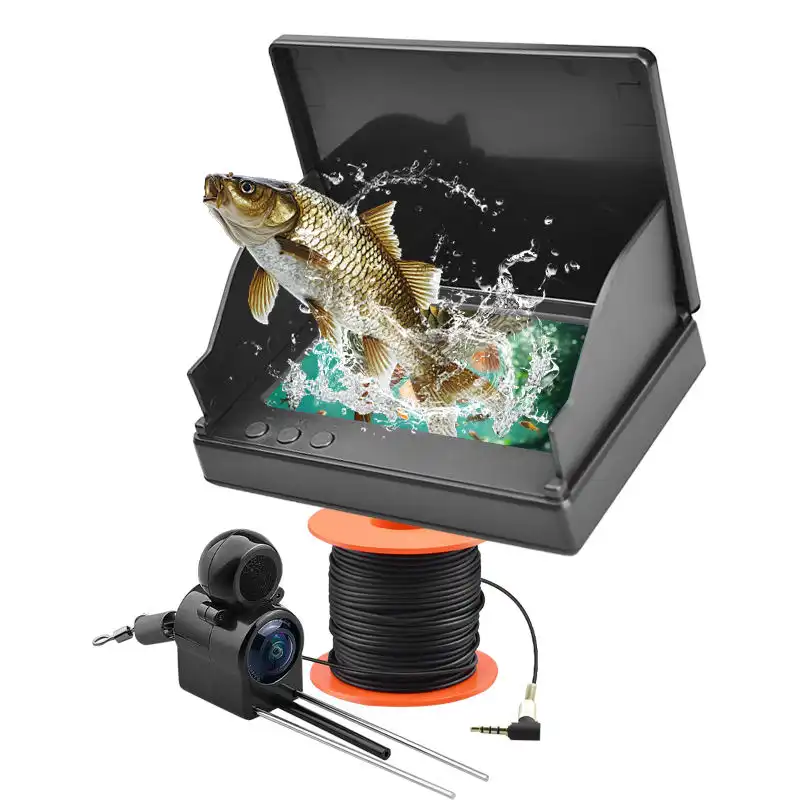 EYEWA Ultra HD 4.3 Inch Screen Fish Finder with 20 Meter Line and LED Fishing Cameras Probe Video Battery